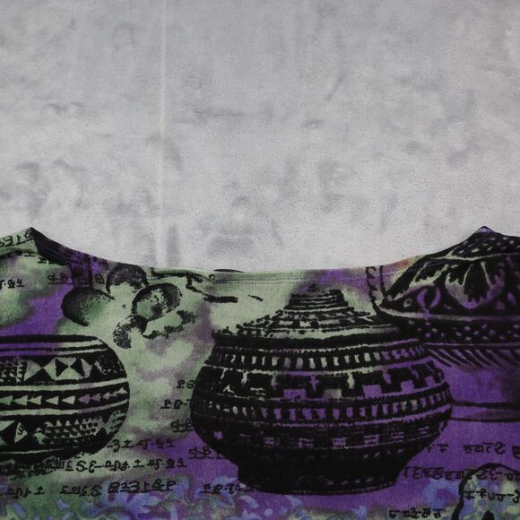 French Laundry Shirt Womens XL Purple Printed Boat Neck Sleeveless Tank Top - Picture 13 of 15